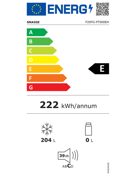 Фризер Snaige F 20FG-PT000EH