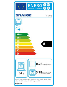 Готварска печка Snaige FF-6704C 2