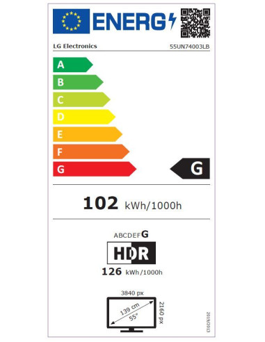 Телевизор LG LED 55UN74003LB