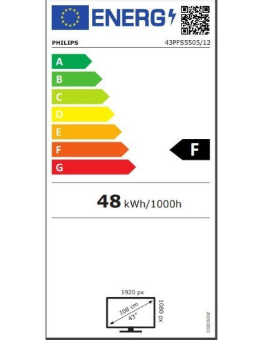 Телевизор Philips LED 43PFS5505/12