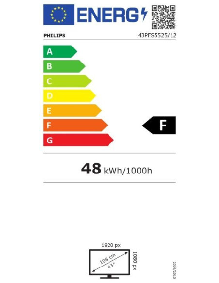 Телевизор Philips LED 43PFS5525/12
