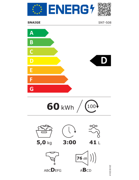 Пералня Snaige SNT-508