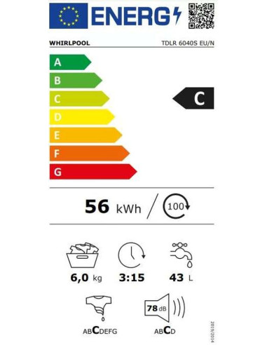 Пералня Whirlpool TDLR-6040S EU/N