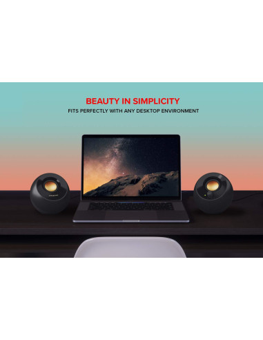 Озвучителна система Creative PEBBLE Plus 2.1, USB,8W