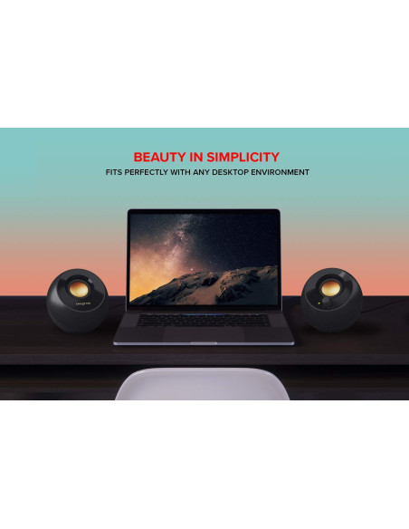 Озвучителна система Creative PEBBLE Plus 2.1, USB,8W