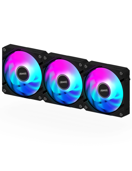 Комплект вентилатори GIGABYTE AORUS EZ CHAIN 120 Black 3-Pack ARGB
