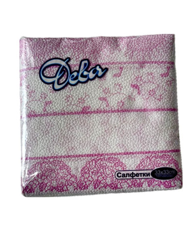 Салфетки Дева цветни 60бр.