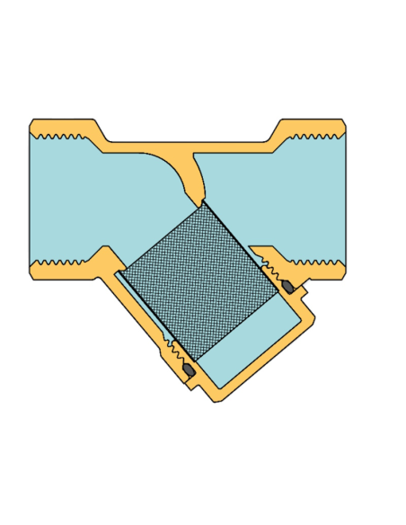 Y-образен груб филтър 1“