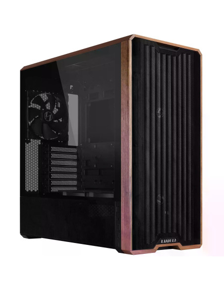 Кутия Lian-Li LANCOOL 217 Mid-Tower, Tempered Glass, Wood-Black