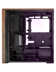 Кутия Lian-Li LANCOOL 217 Mid-Tower, Tempered Glass, Wood-Black 2