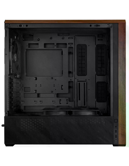 Кутия Lian-Li LANCOOL 217 Mid-Tower, Tempered Glass, Wood-Black