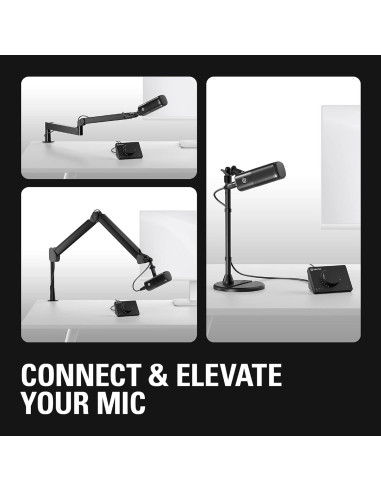 Динамичен XLR Микрофон Elgato Wave DX, Черен