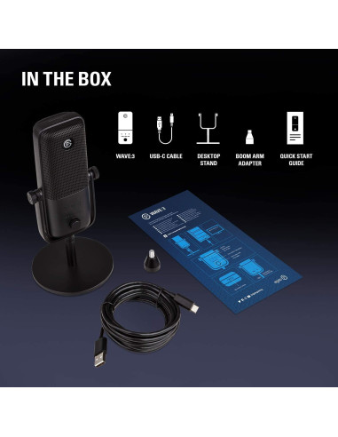 Настолен микрофон Elgato Wave 3