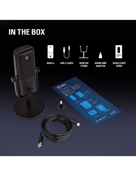 Настолен микрофон Elgato Wave 3