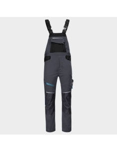 Работен полугащеризон REVOLT 4STRETCH GREY/BLACK/PETROL 02001925