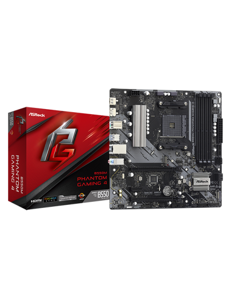 Дънна платка ASRock B550M Phantom Gaming 4, AM4