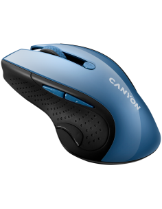 CANYON 2.4Ghz wireless mouse, optical tracking - blue LED, 6 buttons, DPI 1000/1200/1600, Blue Gray pearl glossy 2
