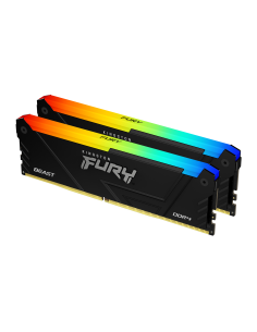 Памет Kingston FURY Beast Black RGB 16GB(2x8GB) DDR4 3200MHz CL16