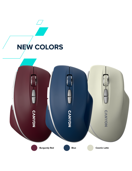CANYON mouse MW-21 BlueLED 7buttons Wireless Dark Grey