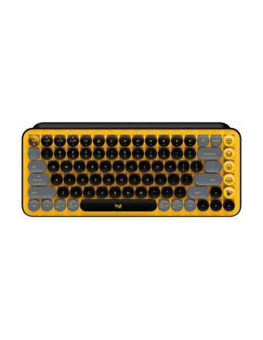 LOGITECH POP Keys Bluetooth Mechanical Keyboard - BLAST YELLOW - US INTL