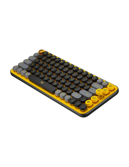 LOGITECH POP Keys Bluetooth Mechanical Keyboard - BLAST YELLOW - US INTL