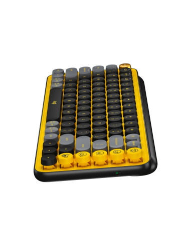 LOGITECH POP Keys Bluetooth Mechanical Keyboard - BLAST YELLOW - US INTL