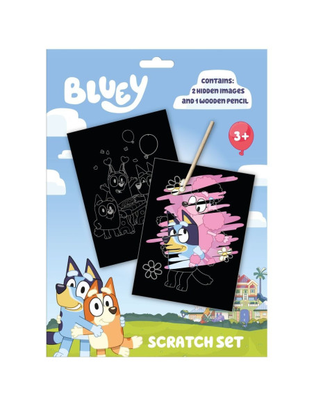 Арт скреч сет Bluey