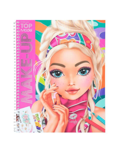 Книжка за оцветяване TopModel - Грим