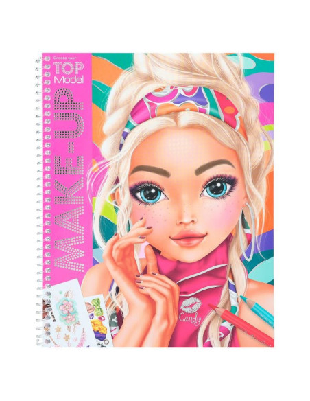 Книжка за оцветяване TopModel - Грим