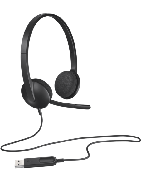 Слушалки с микрофон Logitech H340