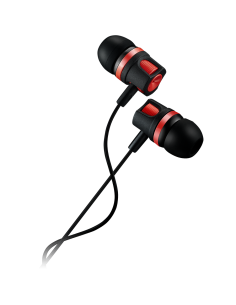 CANYON Stereo earphones with microphone, 1.2M, red 2