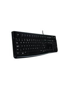 LOGITECH K120 Corded Keyboard - BLACK - USB - US INTL - B2B
