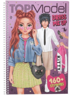 TopModel Книжка със стикери - Rebel Kitty