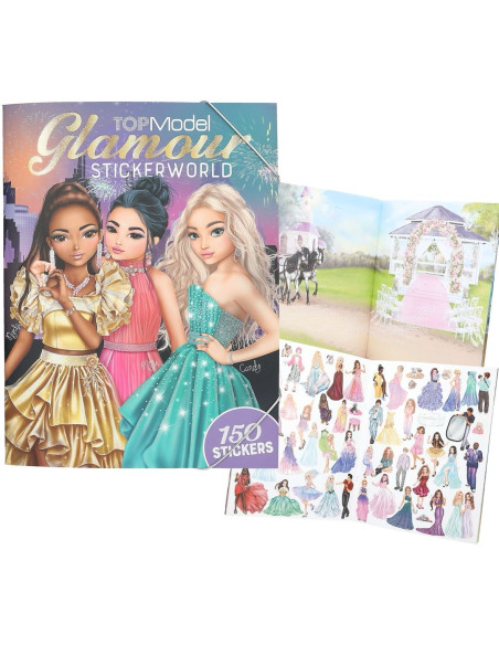 TopModel Книжка със стикери - Glamour