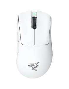 Razer DeathAdder V3 Pro - White Edition, Ergonomic Wireless Gaming Mouse, Speedflex Charging Cable USB Type C, 30000DPI, Opti 2
