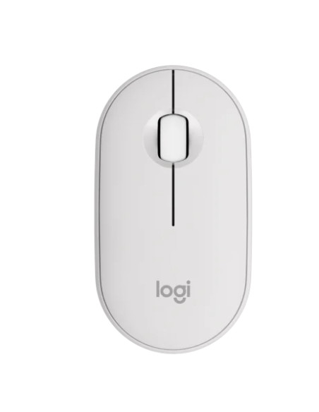 LOGITECH M350S Pebble 2 Bluetooth Mouse - TONAL WHITE - DONGLELESS