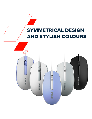 CANYON mouse M-10 Wired White Grey