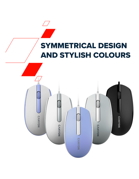 CANYON mouse M-10 Wired Dark grey