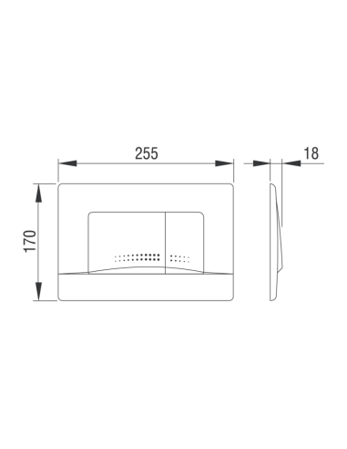 Двоен бутон APLITE ECO - бял