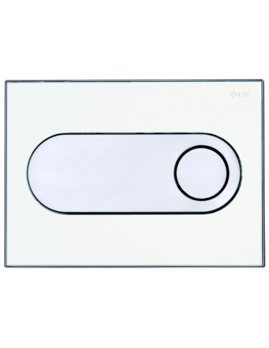 Двоен бутон ZIRCON ECO - бял