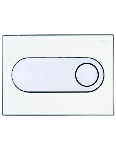 Двоен бутон ZIRCON ECO - бял