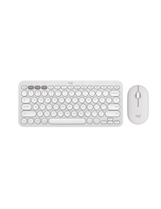 LOGITECH Pebble 2 Bluetooth Keyboard Combo - TONAL WHITE - US INTL
