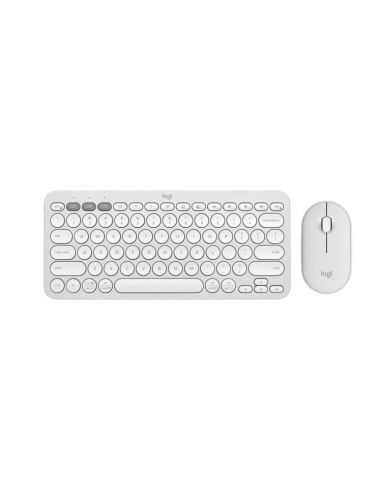 LOGITECH Pebble 2 Bluetooth Keyboard Combo - TONAL WHITE - US INTL