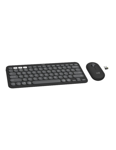 LOGITECH Pebble 2 Bluetooth Keyboard Combo - TONAL GRAPHITE - US INTL