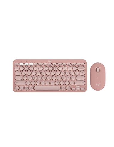 LOGITECH Pebble 2 Bluetooth Keyboard Combo - TONAL ROSE - US INTL