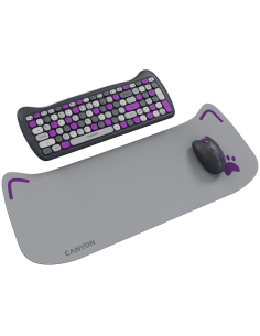 CANYON HSET-W6 Keyboard+Mouse Kitty Edition AAA+АА Wireless Violet 2
