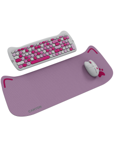 CANYON HSET-W6 Keyboard+Mouse Kitty Edition AAA+АА Wireless Pink