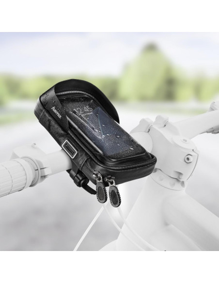 Чанта HAMA Multi, За велосипед, Водоустойчива, Черен