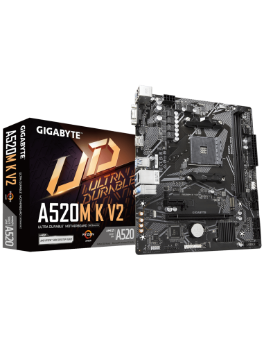 Дънна платка GIGABYTE A520M K V2, Socket AM4
