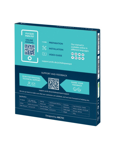Вентилатор ARCTIC P14 SLIM PWM PST